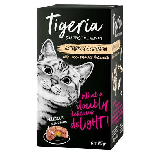 Ekonomipack: Tigeria 24 x 85 g - Kalkon med äppel- och päronkompott