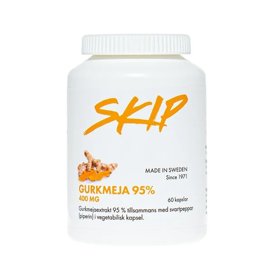 Skip Nutrition Skip Gurkmeja 95% med svartpeppar 60 kapslar
