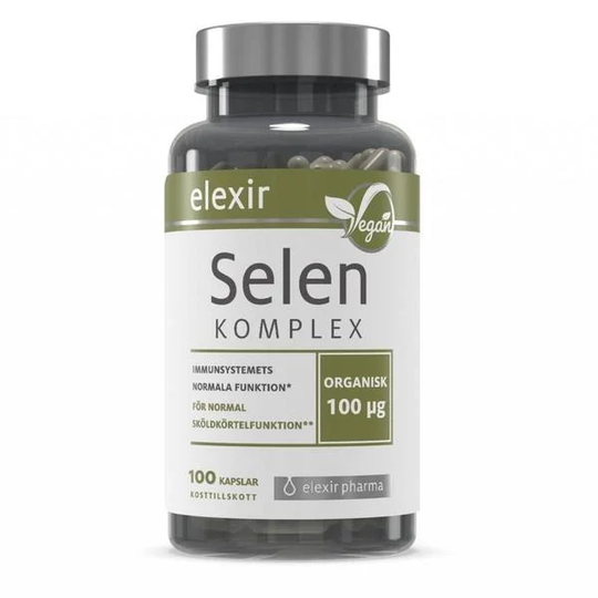 Elexir Pharma Organisk Selen Komplex 100 kapslar