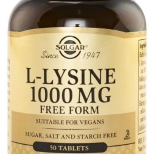 Solgar L-Lysine 1000 mg 100 tabletter