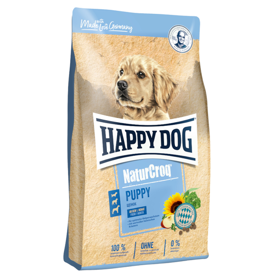 Ekonomipack: 2 stora påsar Happy Dog NaturCroq För valpar (2 x 15 kg)