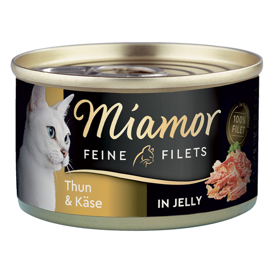 Miamor Fine Filets 6 x 100 g - Tonfisk & ost i gelé