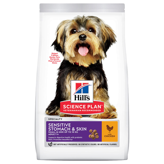 Hill's Science Plan Adult 1+ Sensitive Stomach & Skin Small & Mini Chicken 3 kg