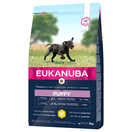 3 kg Eukanuba torrfoder till sparpris! - Puppy Large Chicken
