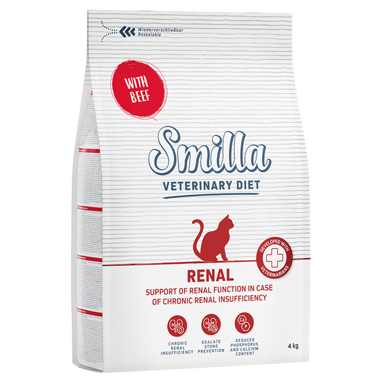 Smilla Veterinary Diet Renal Beef - Ekonomipack: 2 x 4 kg