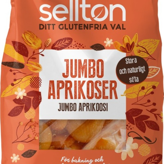 Sellton Aprikoser Jumbo 300 g