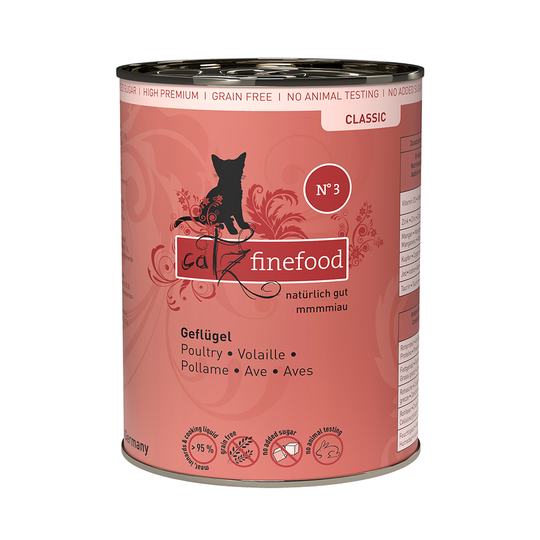 Ekonomipack: catz finefood på burk 12 x 400 g - Fågel