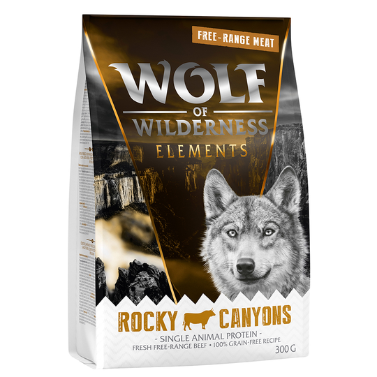 Wolf of Wilderness "Rocky Canyons" Free Range Beef - Grain Free - 300 g