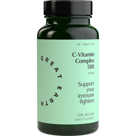 Great Earth C-Vitamin Complex 500, 60 tabletter