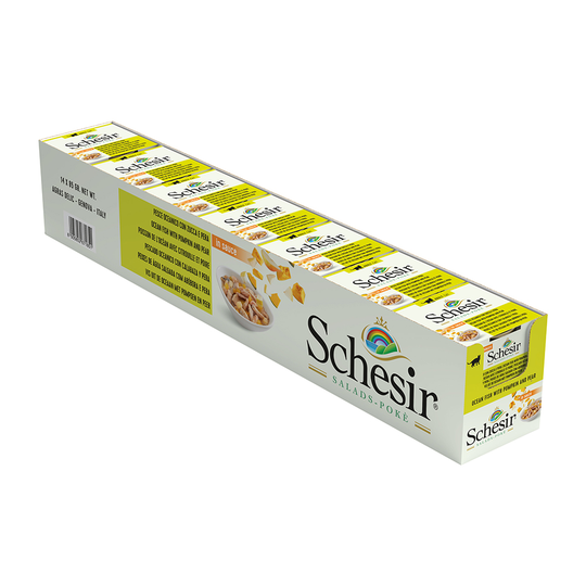 Ekonomipack: Schesir Salads Poké in Sauce 24 x 85 g - Havsfisk med pumpa & päron