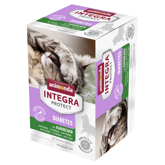 Ekonomipack: Animonda Integra Protect Adult Diabetes 12 x 100 g portionsform Kanin
