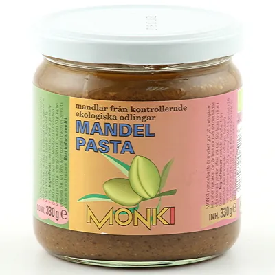 Monki Mandelsmör, 330g ekologisk