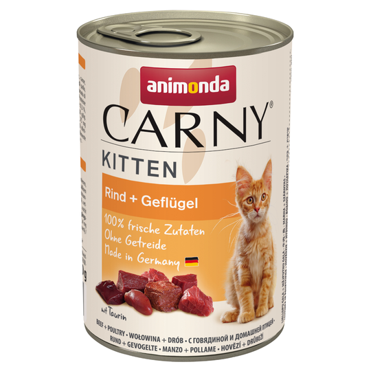 Animonda Carny Kitten 6 x 400 g - Nötkött & fjäderfä