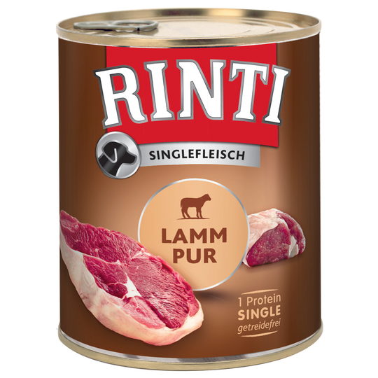 RINTI Single Pure 12 x 800 g - Lamm