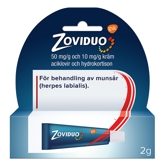 Zoviduo Kräm 50mg/g+10mg/g Tub, 2g (Al)