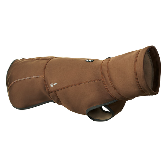 Hurtta Bare Softshell Chocolate hundjacka - ca 40 cm rygglängd