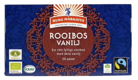 Kung Markatta Te Rooibos Vanilj Krav FT 20 påsar
