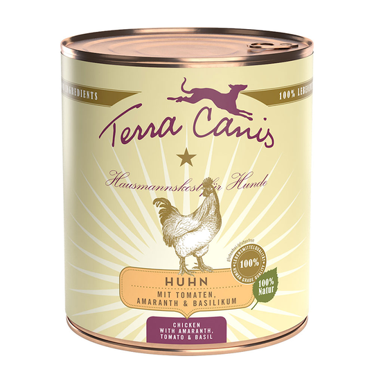 Terra Canis 6 x 800 g - Kyckling med amarant, tomater & basilika
