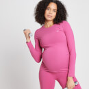MP Women's Power Maternity Long Sleeve Top - Sangria/röd - XS