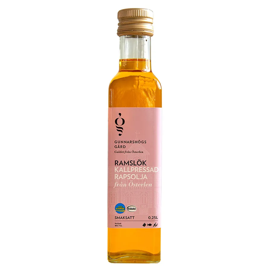 Gunnarshögs Gård Extra Fin Smaksatt Rapsolja Ramslök, 250 ml ekologisk