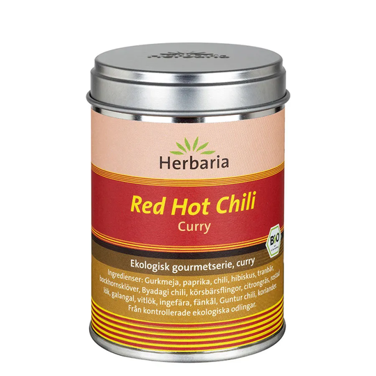 Herbaria Red Hot Chilli kryddblandning, 80g ekologisk
