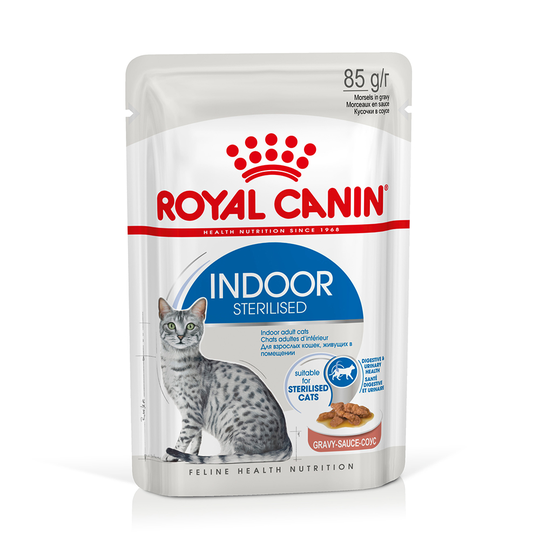 Royal Canin Indoor Sterilised i sås - 24 x 85 g