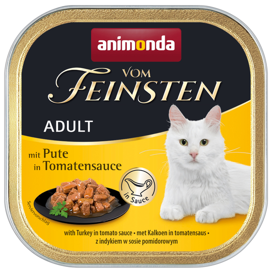 Animonda vom Feinsten Adult NoGrain i sås 6 x 100 g - Kalkon i tomatsås