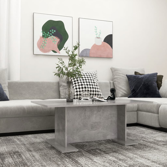 vidaXL Soffbord betonggrå 103,5x60x40 cm spånskiva