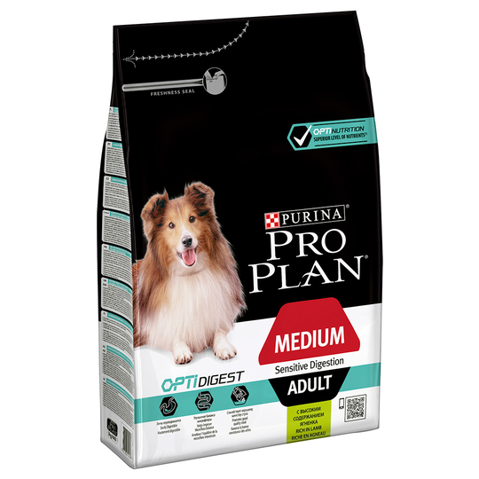 Pro Plan Medium Adult Lamb & Rice OPTIDIGEST - Ekonomipack: 2 x 3 kg