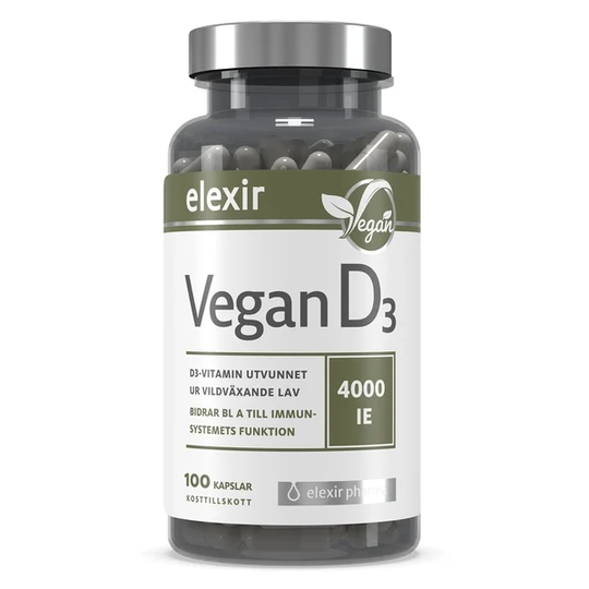 Elexir Pharma Vegan D3 4000IE 100 kapslar