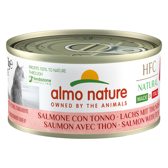 Almo Nature HFC Natural Made in Italy 6 x 70 g - Lax & tonfisk