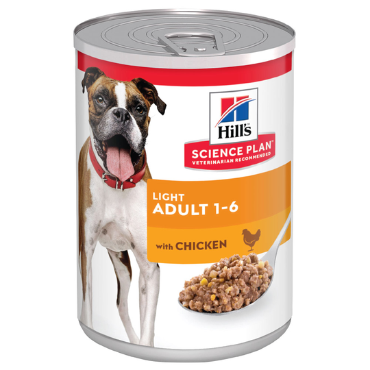 9 + 3 på köpet! 12 x 370 g Hill's Science Plan våtfoder - Adult 1-6 Light Chicken