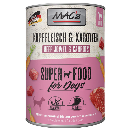 MAC's Adult 6 x 400 g - Huvudkött & morötter