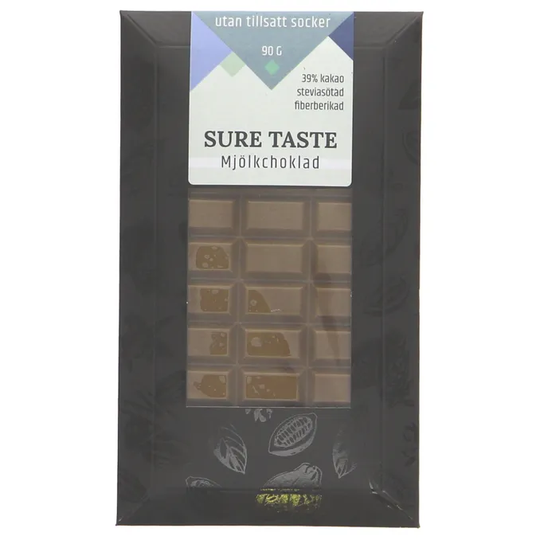 Sure Taste 2 x Mjölkchoklad Utan Tillsatt Socker
