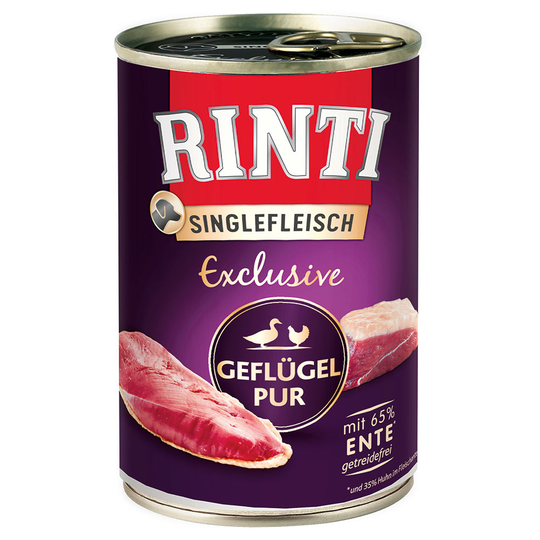 RINTI Single Exclusive 6 x 400 g - Fjäderfä