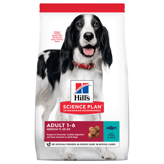 Hill's Science Plan Adult 1-6 Medium Tuna & Rice 12 kg