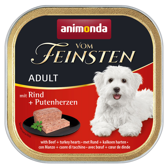 Animonda Vom Feinsten Adult 6 x 150 g - Nötkött & kalkonhjärta