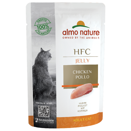Ekonomipack: Almo Nature HFC Jelly Pouch 24 x 55 g - Kyckling