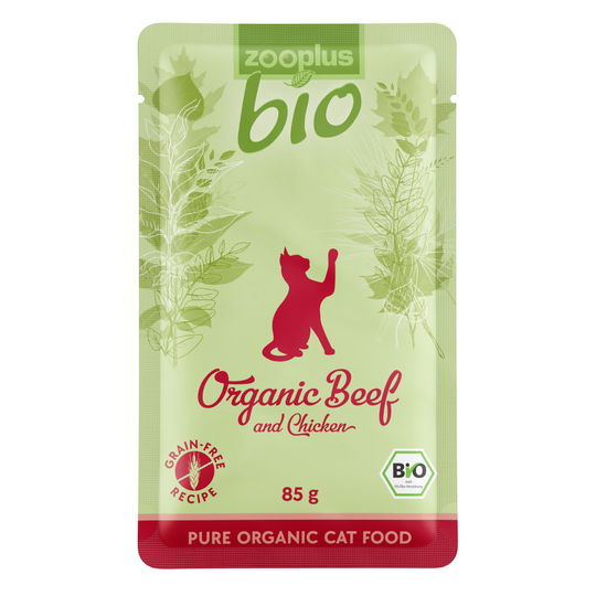 zooplus Bio säsongsmeny 6 x 85 g - Eko-nötkött & eko-kyckling