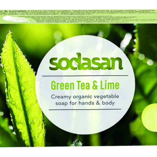 Sodasan Grönt Te & Lime EKO Tvål 100 g