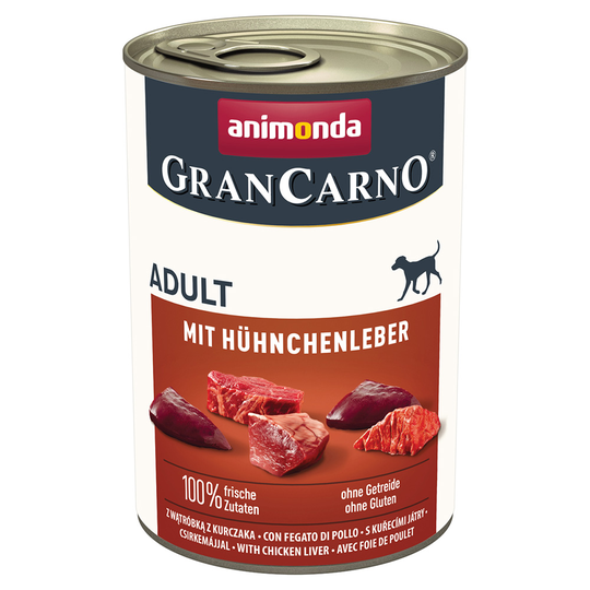 Animonda GranCarno Original Adult 12 x 400 g - Kycklinglever