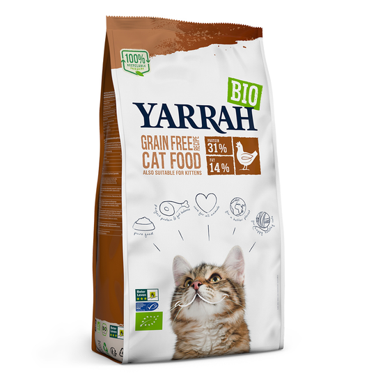 Yarrah Organic Grain Free med ekologisk kyckling & fisk - Ekonomipack: 2 x 2,4 kg