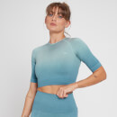 MP Women's Velocity Ultra Seamless Crop Top - Blå - XXS