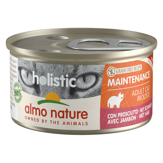 Ekonomipack: Almo Nature Holistic Maintenance 24 x 85 g - Med skinka