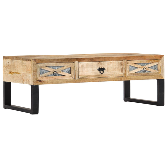 vidaXL Soffbord 110x50x38 cm massivt mangoträ
