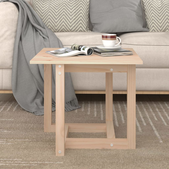 vidaXL Soffbord 50x50x45 cm massivt furu