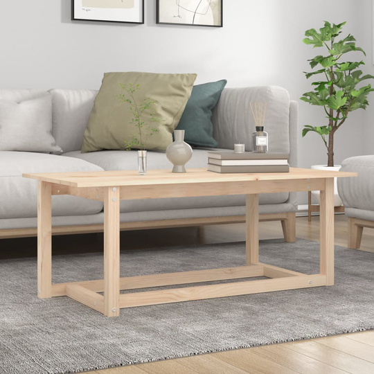 vidaXL Soffbord 110x55x45 cm massivt furu