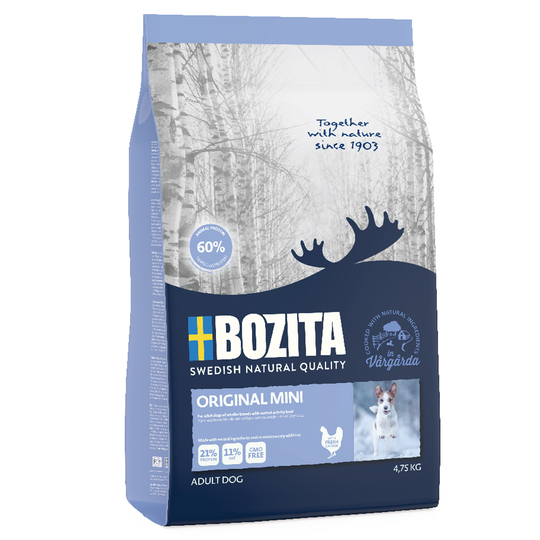 20 % rabatt! Bozita torrfoder för hund - Original Mini (4,75 kg)