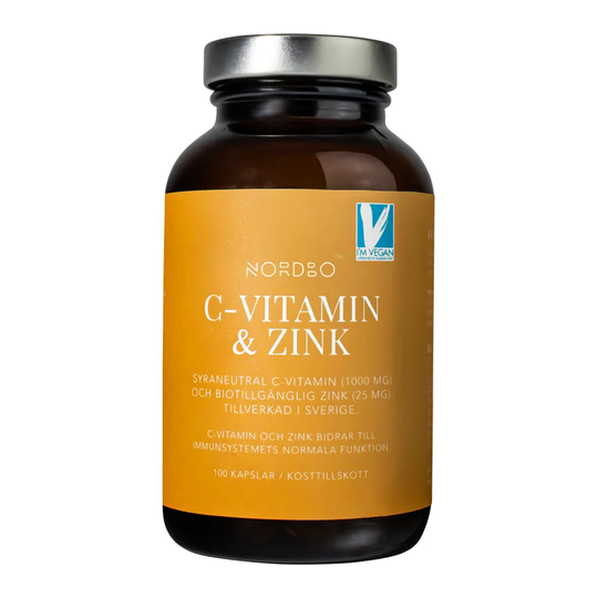 Nordbo C-vitamin & Zink, 100 kap