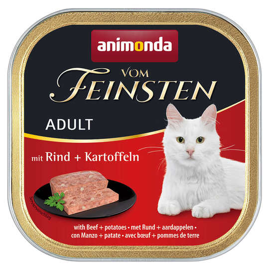Ekonomipack: Animonda vom Feinsten Adult 64 x 100 g - Nötkött & potatis